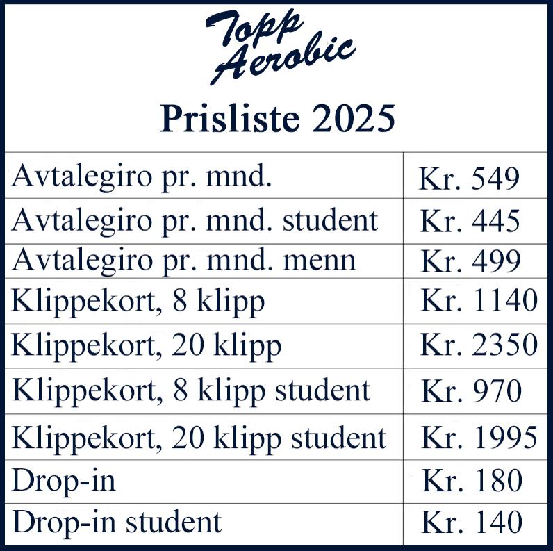 Prisliste 