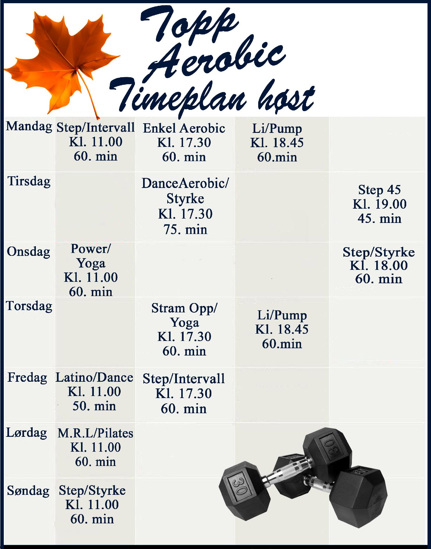 Timeplan